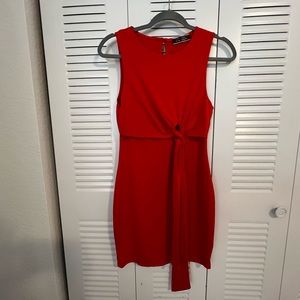 Orange BodyCon knee length dress